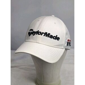 Taylormade M5 TP5 Golf Tour Authentic Hat Cap White Adjustable Strapback